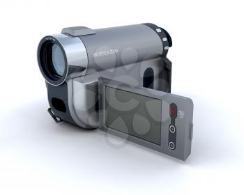 3D Render of a digital video camera