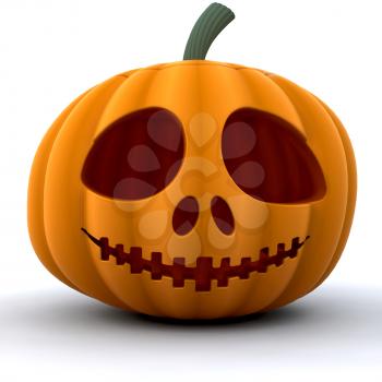 3D render of a pumpkin