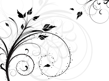 Decorative ABSTRACT floral design