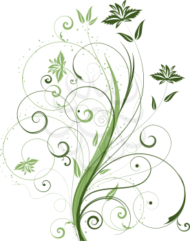 Decorative floral abstract design