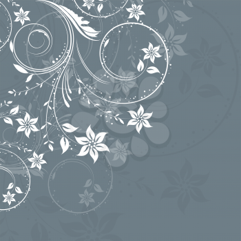 Abstract background with a decorative floral design
