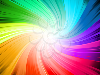 Rainbow coloured swirl background