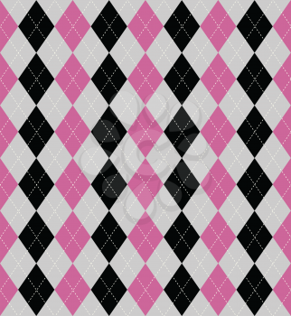 Seamless tiled background of an argyle style pattern