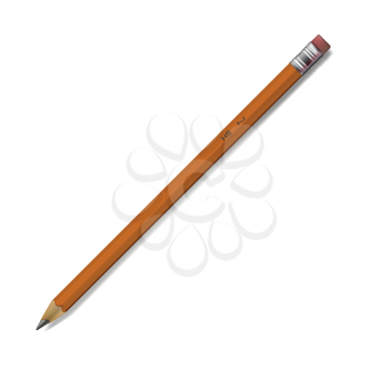 Royalty Free Clipart Image of a Pencil 