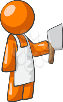 Orange person butcher