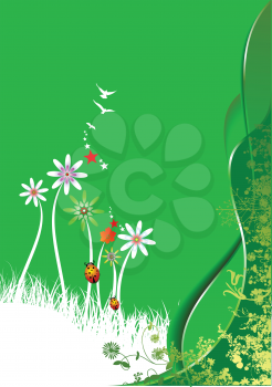 Royalty Free Clipart Image of a Summer Background