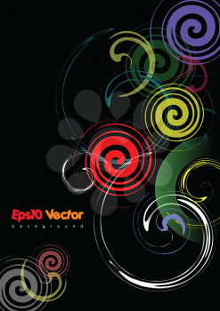 Eps 10 vector black background