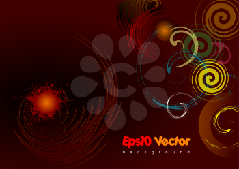Eps 10 vector brown background