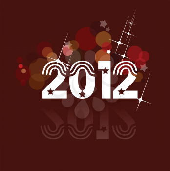 Christmas and Happy New Year Illustration. EPS10 Vector