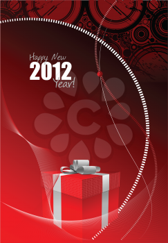 Greeting card for Merry Christmas or Happy New Year 
