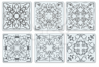 Decorative finishing ceramic tiles