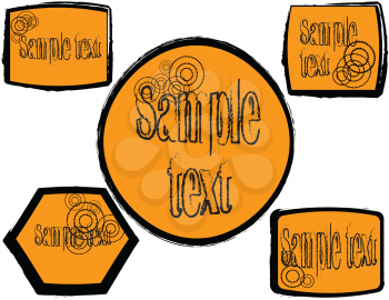 Royalty Free Clipart Image of Frame Stickers