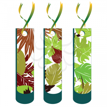 Royalty Free Clipart Image of Leaf Tag Collection