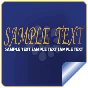 Royalty Free Clipart Image of a Sample Text Label