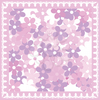 Royalty Free Clipart Image of a Spring Flower Background
