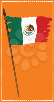 Royalty Free Clipart Iamge of a Mexican Flag