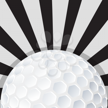 Golf  ball icon design, sports background