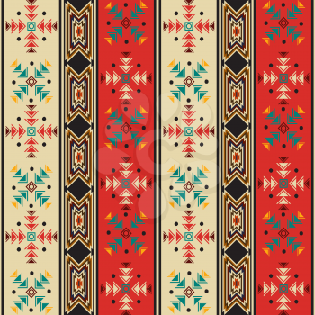 Seamless background pattern with navahostyle motif