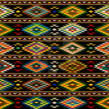 American Indian seamless pattern design in colors
