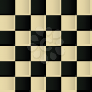 Vintage chess board seamless pattern