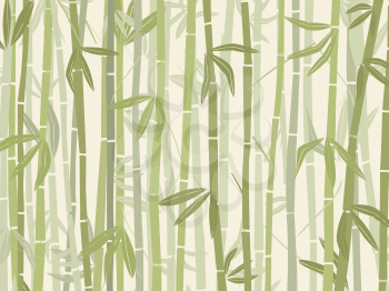 Bamboo forest background in green tones