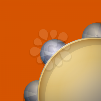 Cymbal tambourine icon, vector art