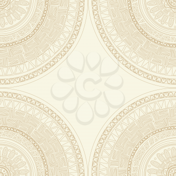 Round lace mandala seamless pattern.Texture for web, print, wallpaper, decals, fall winter fashion, textile design, invitation or website background, holiday home decor