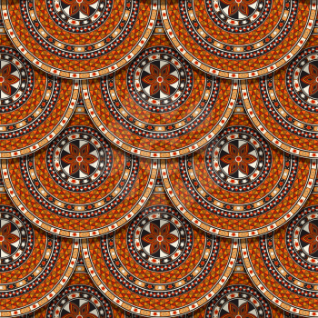Tribal vector seamless pattern for backgrounds and webdesign
