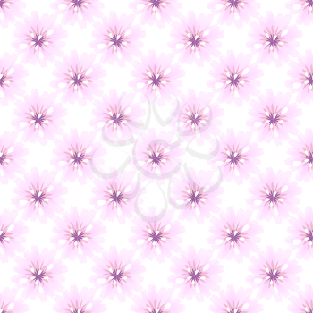 Pink floral seamless pattern, vector illustration