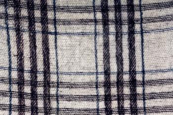Plaid fabric detailed background in blue and white