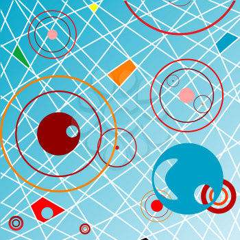 Royalty Free Clipart Image of an Abstract Circle Background
