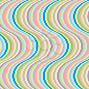 Royalty Free Clipart Image of Big Wavy Stripes