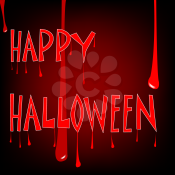 Royalty Free Clipart Image of a Happy Halloween Greeting