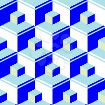 Royalty Free Clipart Image of a Blue Pattern