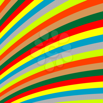 Royalty Free Clipart Image of Coloured Stripes