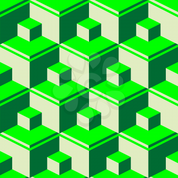 Royalty Free Clipart Image of a Green Pattern
