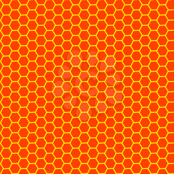 Royalty Free Clipart Image of a Honeycomb Texture