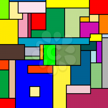Royalty Free Clipart Image of a Colourful Abstract