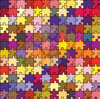 Royalty Free Clipart Image of an Abstract Puzzle
