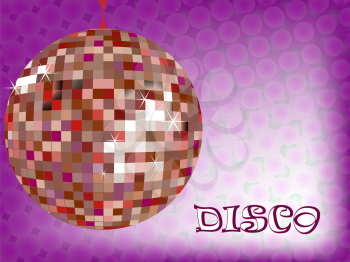 disco background, abstract vector art illustration
