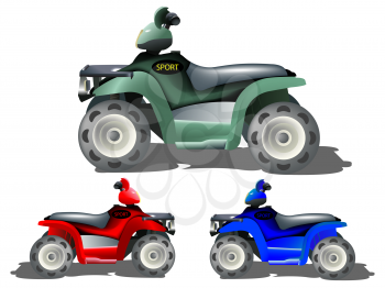 kids toy cars collection against white background, abstract vector art illustration