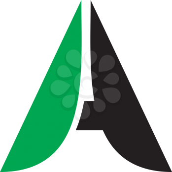 Royalty Free Clipart Image of the Letter A