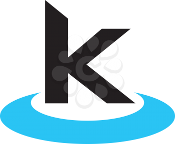 Royalty Free Clipart Image of a Lower Case K