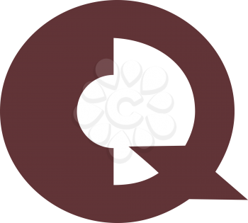 Royalty Free Clipart Image of a Q