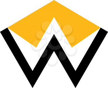Royalty Free Clipart Image of a W