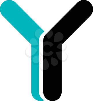 Royalty Free Clipart Image of a Y