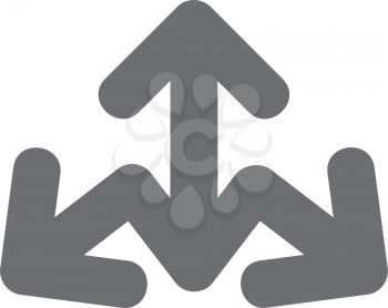 Royalty Free Clipart Image of Three Arrows