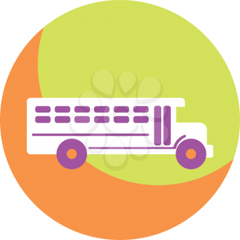 Royalty Free Clipart Image of a School Bus