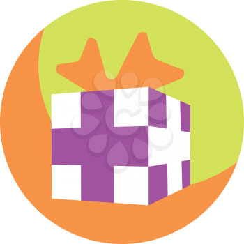 Royalty Free Clipart Image of a Gift 