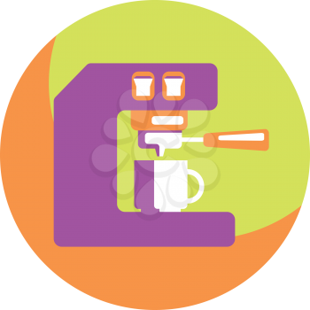 Royalty Free Clipart Image of an Espresso Machine